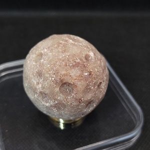 Strawberry Quartz Genuine Carved Moon